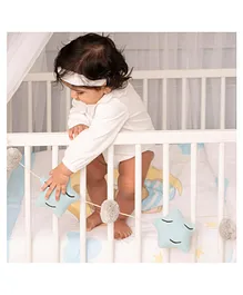 Haus & Kinder Crib Cot Bunting  Star-Blue