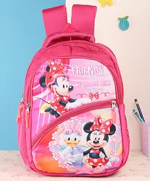 Disney Minnie  Mouse Printed Kids School Bag Red - 14 Inches