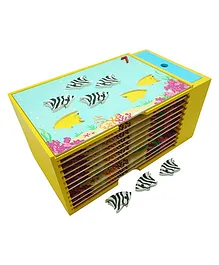 Skola Wooden Counting Fish Set - Multicolour