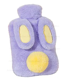 FunBlast Cartoon Design Hot Water Bag with Soft Cover 1000 ml - Purple