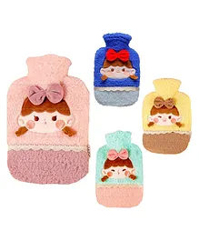 FunBlast Hot Water Bag with Soft Cover 1000 ml - Pink