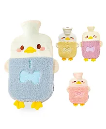 FunBlast Duck Design Hot Water Bag with Soft Cover 1000 ml - Blue