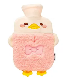 FunBlast Duck Design Hot Water Bag with Soft Cover 1000 ml - Pink