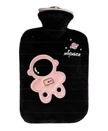 FunBlast Cartoon Design Hot Water Bag with Soft Cover 1000 ml - Black