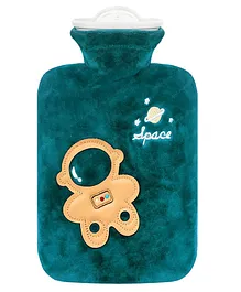 FunBlast Cartoon Design Hot Water Bag with Soft Cover 1000 ml - Green