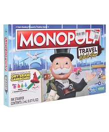Monopoly Travel World Tour Board Game - Multicolor