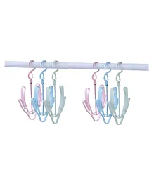 MOMISY Shoe Hanger for Organizing and Drying Save Space and Shoe Shape 6 Pack (Assorted color)