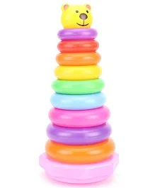 Ratnas Jumbo Stacking Toy With Rings - 9 Pieces (Colour And Print May Vary)