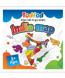 TodFod Wooden India Map States Jigsaw Puzzles Multicolor - 34 Pieces