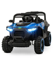 Baybee Rechargeable Battery Operated Ride on Electric Jeep Car With Bluetooth & Music - Blue