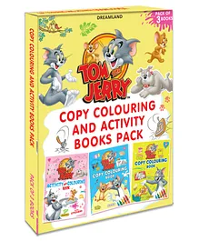 Dreamland Tom and Jerry Copy Colouring and Activity Books Pack A Pack of 3 Books - English