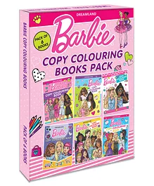 Dreamland Barbie Copy Colouring Books Pack A Pack of 6 Books  - English