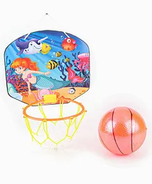 Ratnas Cartoon Basket Ball Set - Multicolour