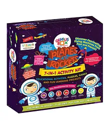 Genius Box 7 in 1 Planes and Rocket Activity Kit