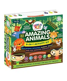 Genius Box Learning Toys For Children Amazing Animals Activity Kit - Green 