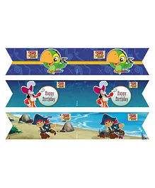 Captain Jake And The Neverland Pirates Drink Straws Pack of 10 - Blue