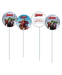 Avengers Cupcake Food Toppers - Multi Color