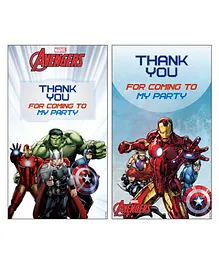 Avengers Thankyou Cards Pack of 10 - Multi Color
