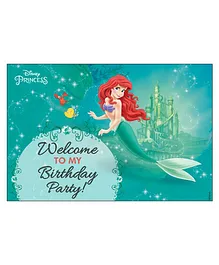 Disney Ariel The Mermaid Welcome Banner - Sea Green