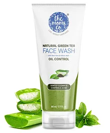 The Moms Co Natural Green Tea Face Wash  - 80  ml
