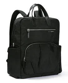 Little Story Manhattan Diaper Backpack With Accessories  Black