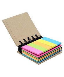 kunya Spiral Sticky Note Pad Pocket Size Multicolour - 150 Sheets