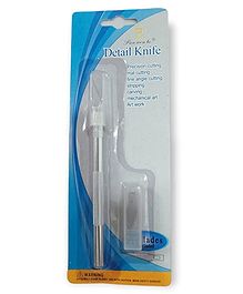Kunya Olrada Detail Pen Knife With 5 Interchangeable Sharp Blades - Silver