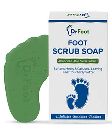 Dr Foot Foot Scrub Soap Repair Dry Cracked Heels Pack of 2 - 100 g