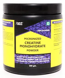 Healthvit Fitness Micronized Creatine Monohydrate Powder - 300 g