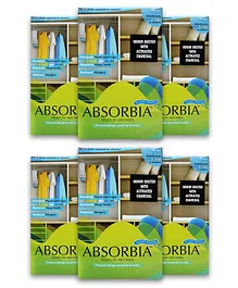 Absorbia Moisture Absorber Hanging Pouch With Activated Charcoal Pack of 6- 440 g Each