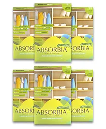 ABSORBIA Moisture Absorber Hanging Pouch Mountain Fresh Pack of 6-440 g Each