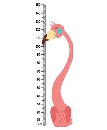 WENS Ostrich Height Chart Wall Decal Growth Chart- White