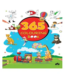 Colouring Book Paint and Draw with 365 Big Pictures - English