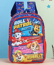 Paw Patrol Chase School Bag Blue & Red - 16 Inches