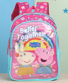 Peppa Pig Better Together School Bag Pink & Blue - 16 Inches