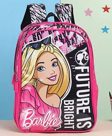 Barbie Future Is Bright School Bag Pink & Black -  14 Inches