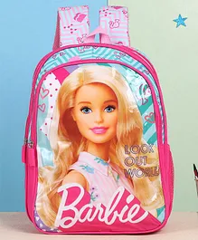 Barbie Look Out World School Bag Pink - 16 Inches