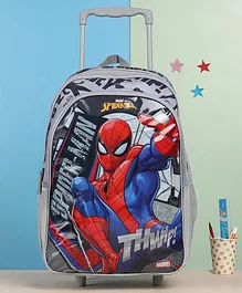 Spiderman Trolley School Bag Grey - 18 Inches