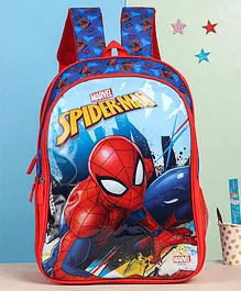 Spiderman Webbed School Bag Red & Blue - 18 Inches