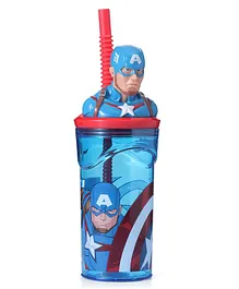 Avengers Stor 3D Captain America Figurine Tumbler - 360 ml (Color & Print May Vary)