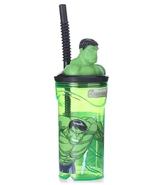 Avengers Hulk Stor 3D Figurine Tumbler Green - 360 ml