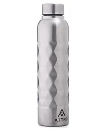 Attro Jewel Stainless Steel Water Bottle Silver - 1000 ml