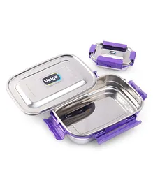 Veigo Maxo Series Stainless Steel Jumbo Airtight Leak Proof Lunch Box - Voilet