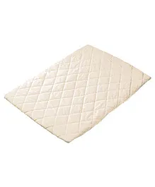 Playette Travel Cot Quilted Fitted & Padded Sheet - Cream