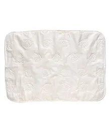 Playette Travel Cot Pad Embossed Water Resistant  - White