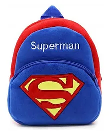 PROERA Superman Kids School Bag Soft Plush Cartoon Plush Bag Plush Bag - 11 inches