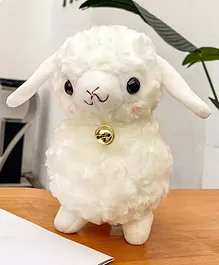 Little Hunk Lamb Doll Cute Little Sheep Stuffed Doll White  - Height 22 cm