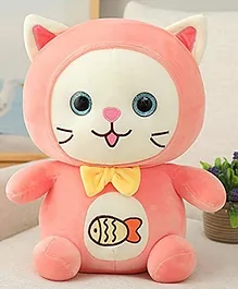Little Hunk Cat Stuffed Plush Toy Pink - Height 25 cm