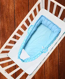 Grandma's Baby Nest Portable Reversible Sleeping Bed Star Print - Blue