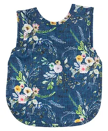Bapron Baby Boho Floral Bib - Blue